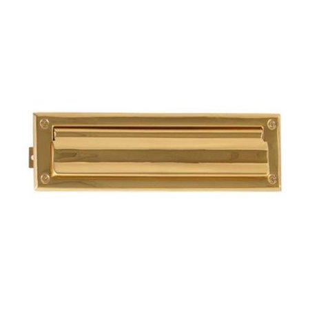 BRASS ACCENTS Brass Accents A07-M0050-605 Mail Slot - 3 in. x 10 in. - Polished Brass A07-M0050-605